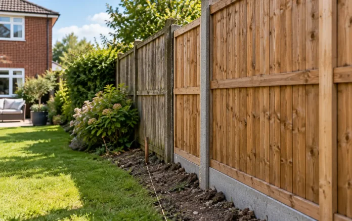 Fence With Boundary Line