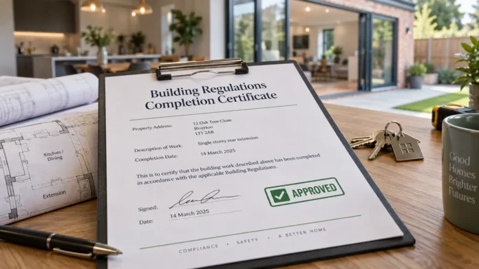 Building Regulations Completion Certificate