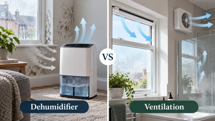 Dehumidifier vs Ventilation