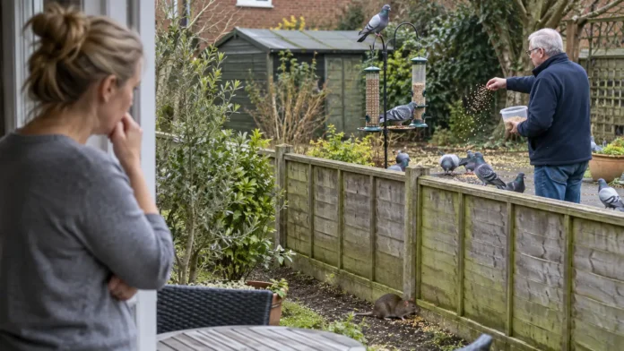 Neighbour Feeding Birds