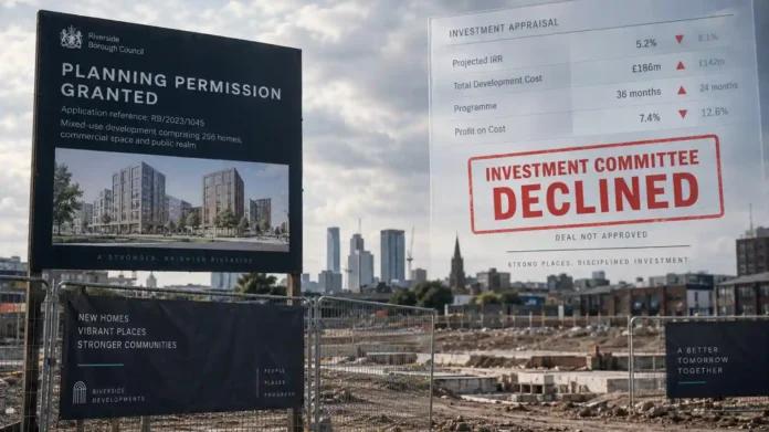 Planning Approved, Investment Declined