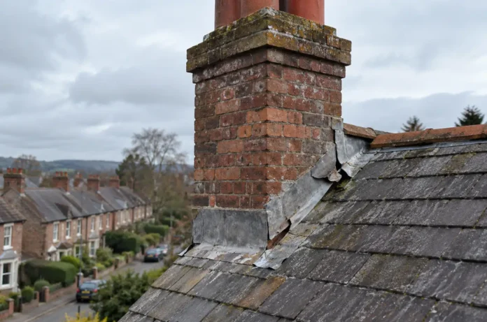 Damaged Chimney Flashing