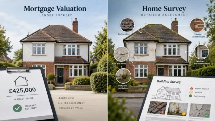 Mortgage Valuation vs Home Survey