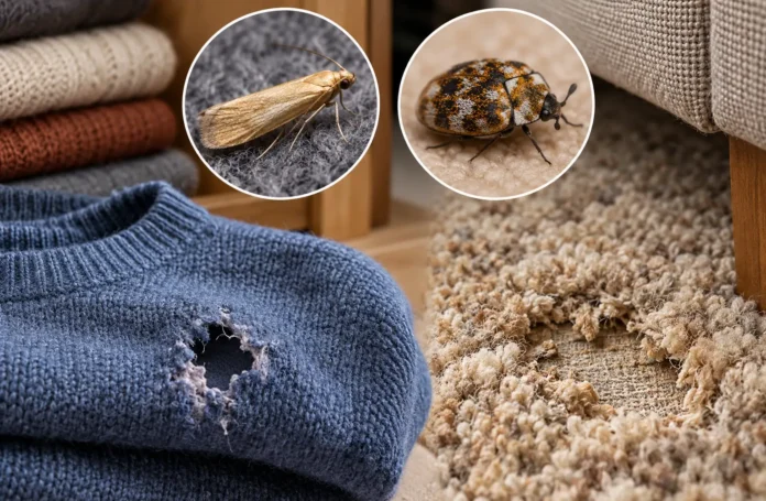 Clothes Moth and Carpet Beetle
