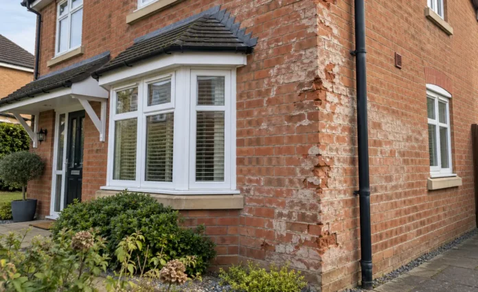 Bricks Flaking and Crumbling
